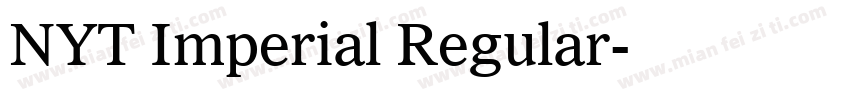 NYT Imperial Regular字体转换